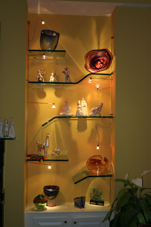 Custom Floating Glass Shelves For Any Space Marc Konys Glass Design